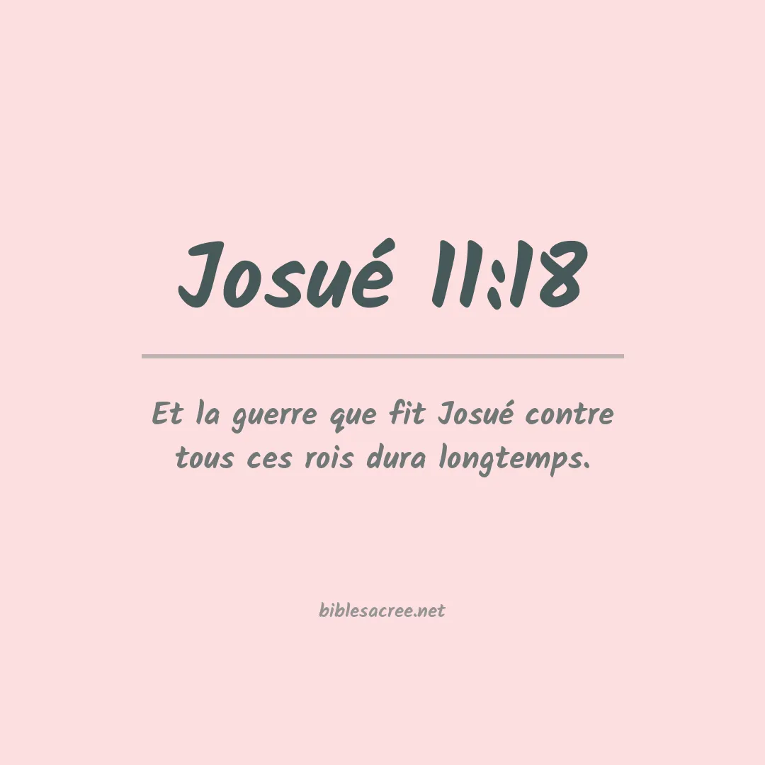 Josué - 11:18