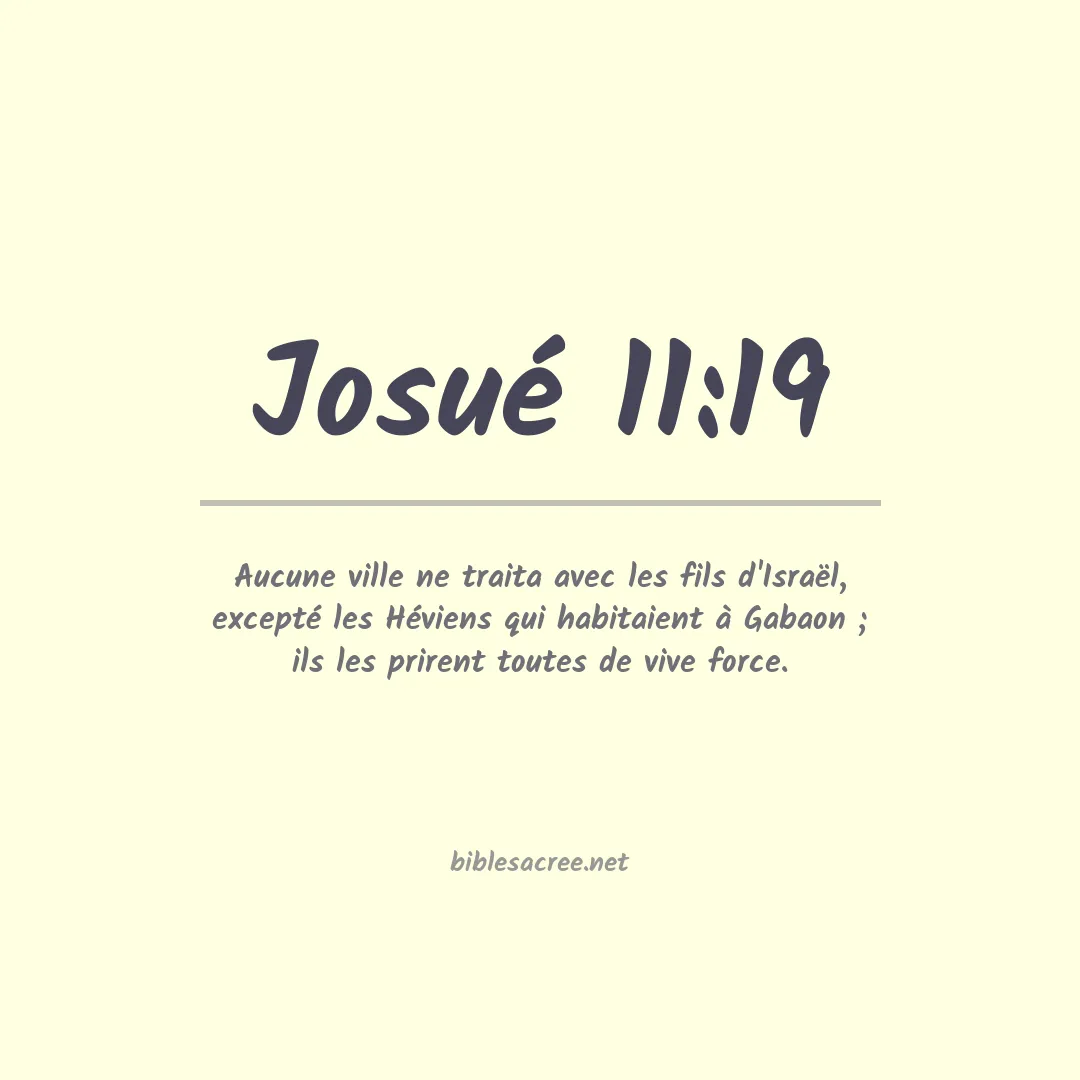 Josué - 11:19