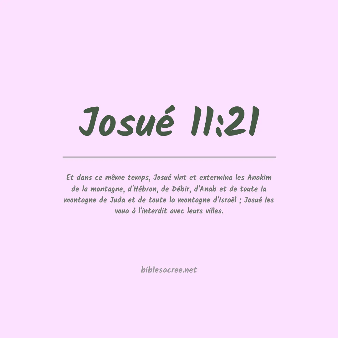 Josué - 11:21