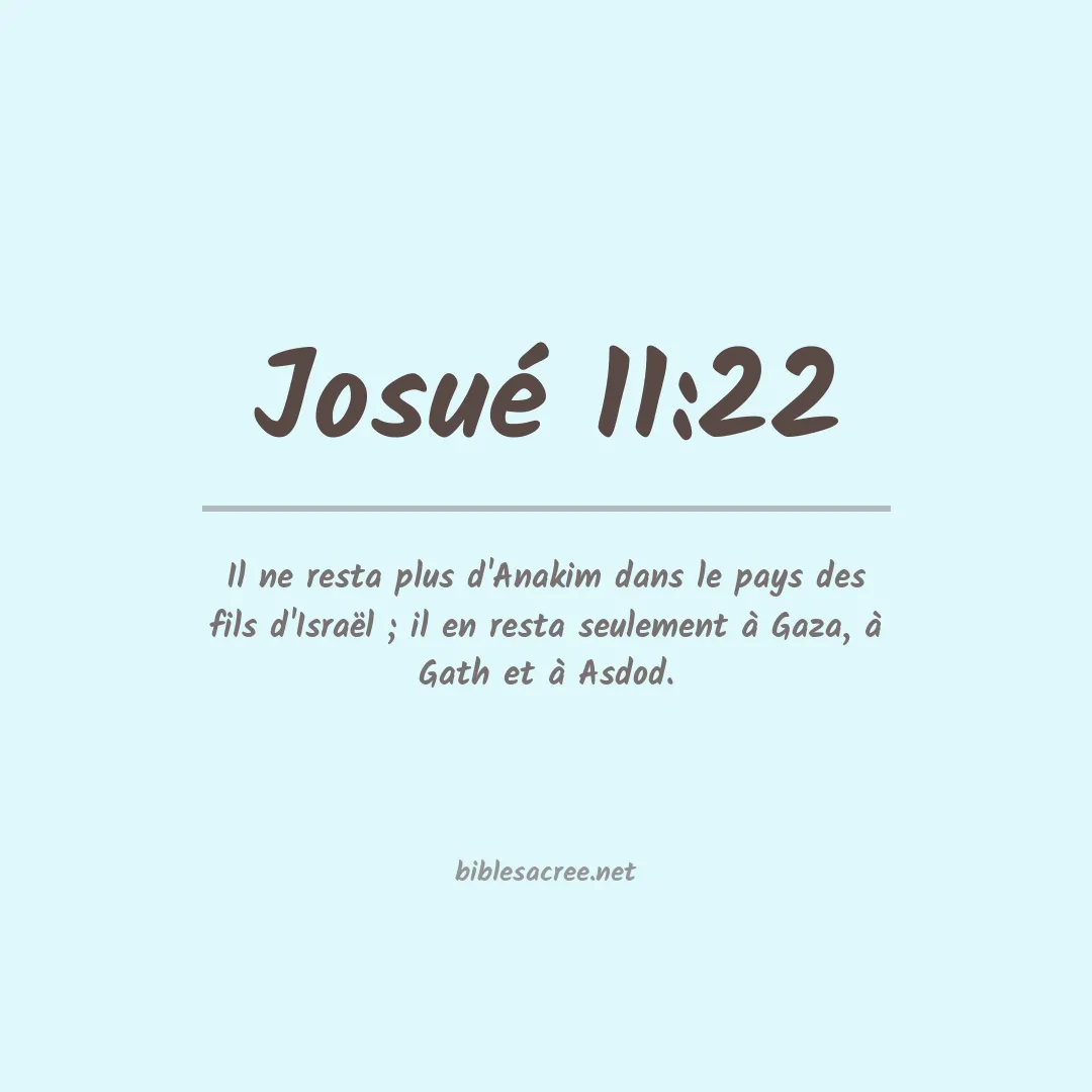 Josué - 11:22
