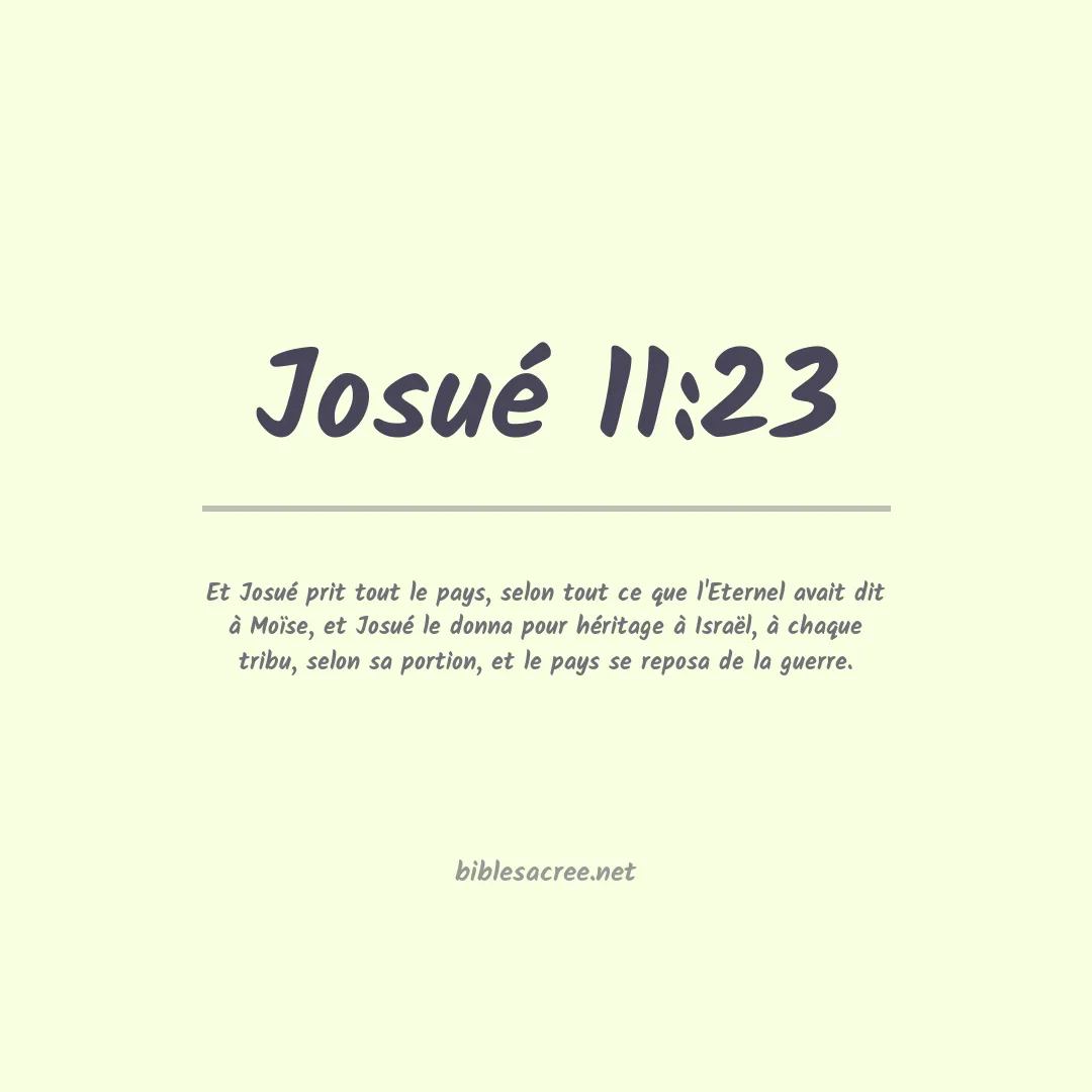 Josué - 11:23