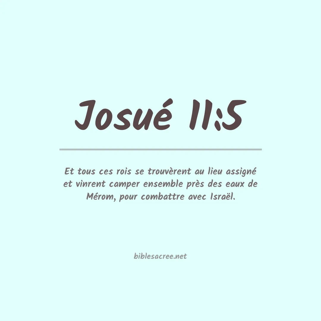 Josué - 11:5