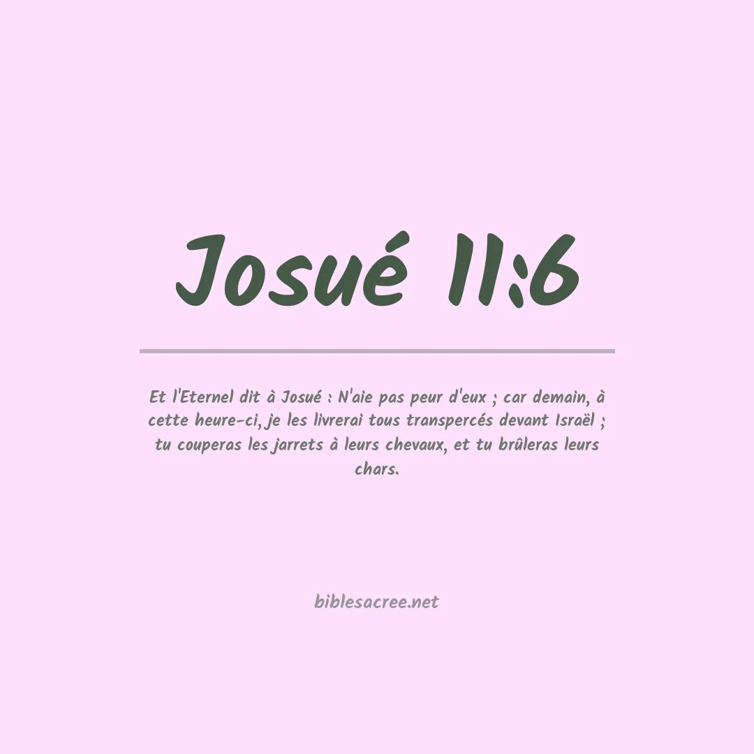 Josué - 11:6
