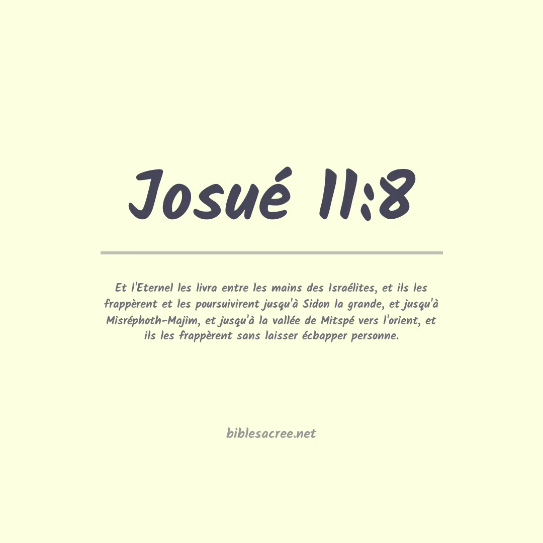 Josué - 11:8