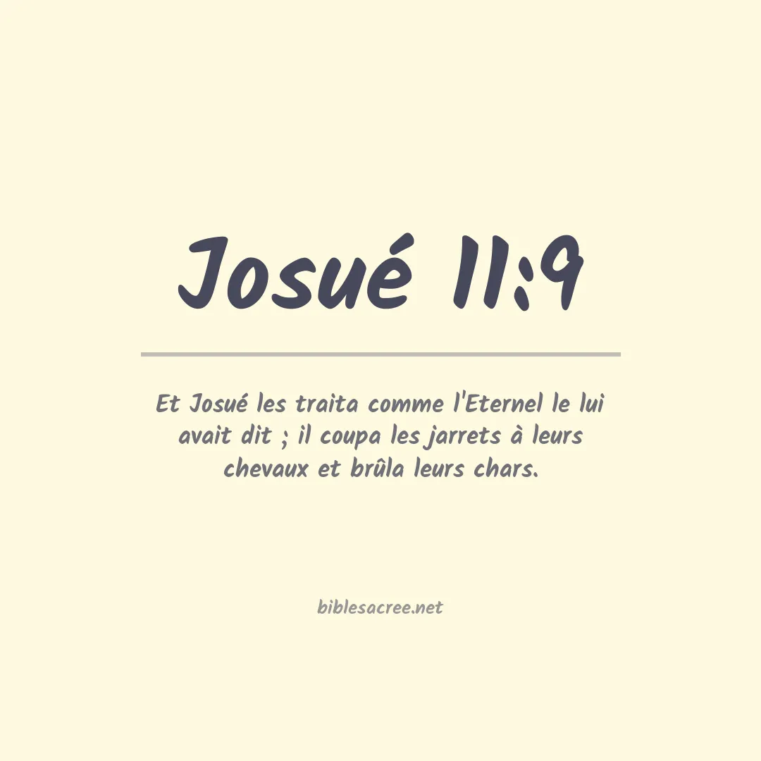Josué - 11:9