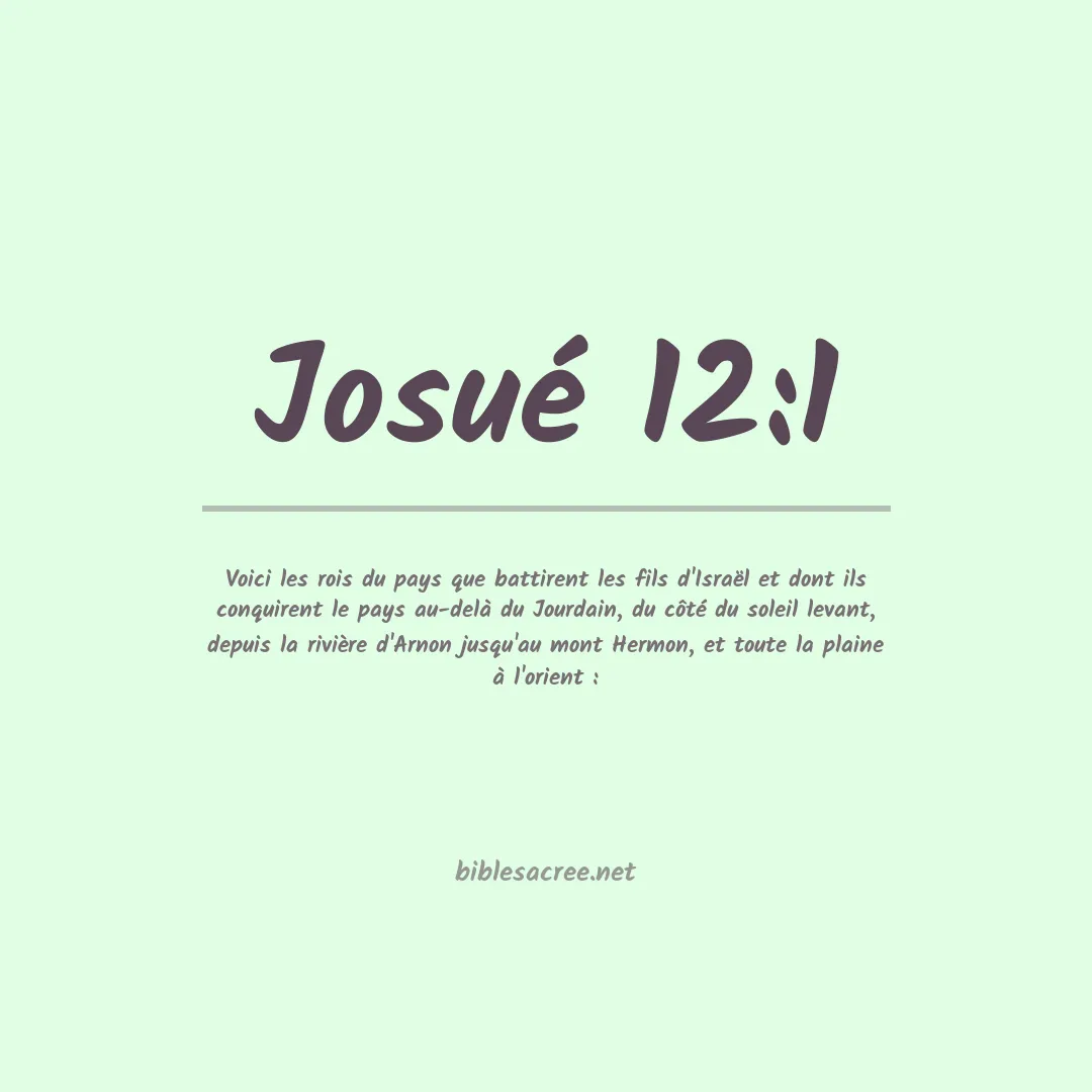 Josué - 12:1