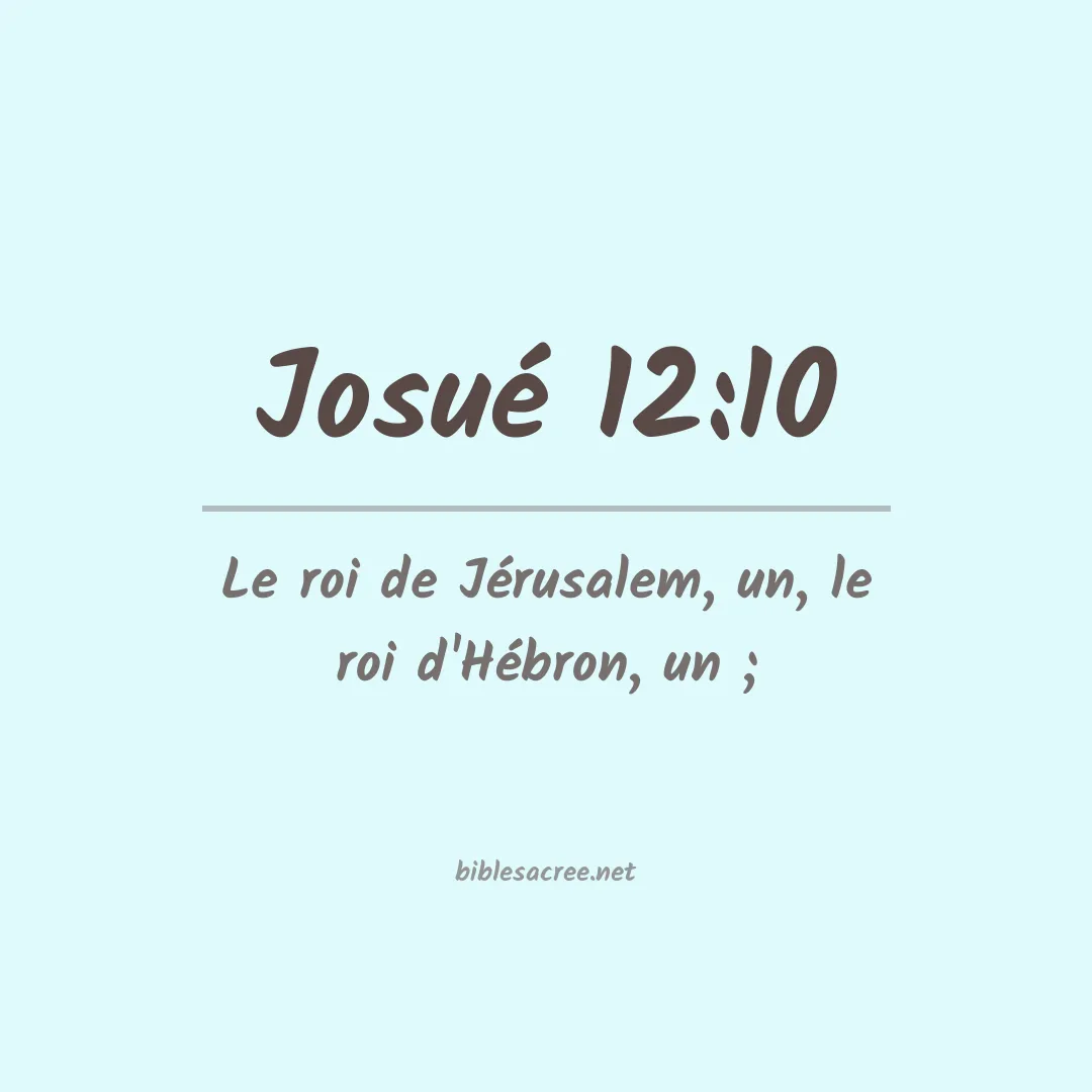 Josué - 12:10