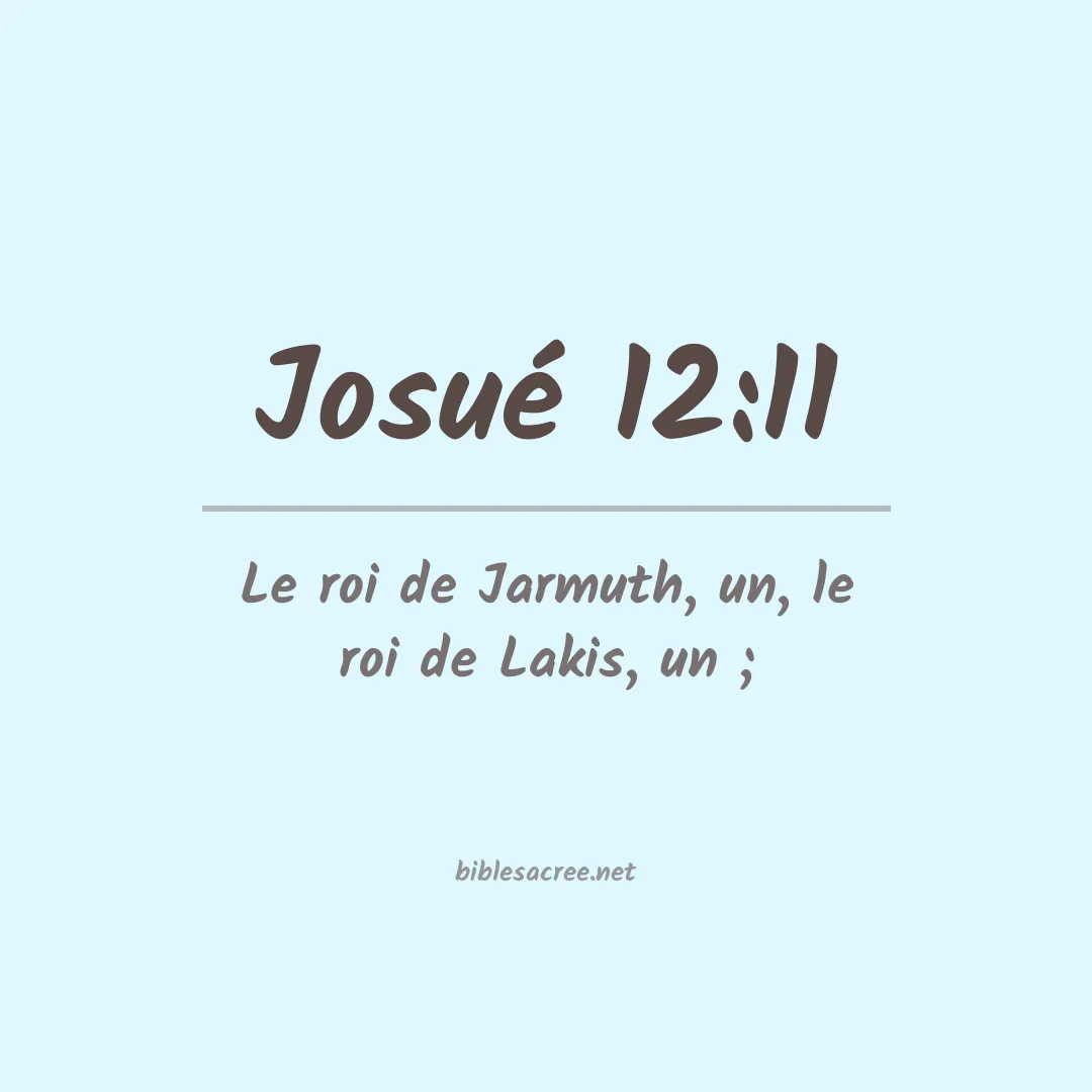 Josué - 12:11