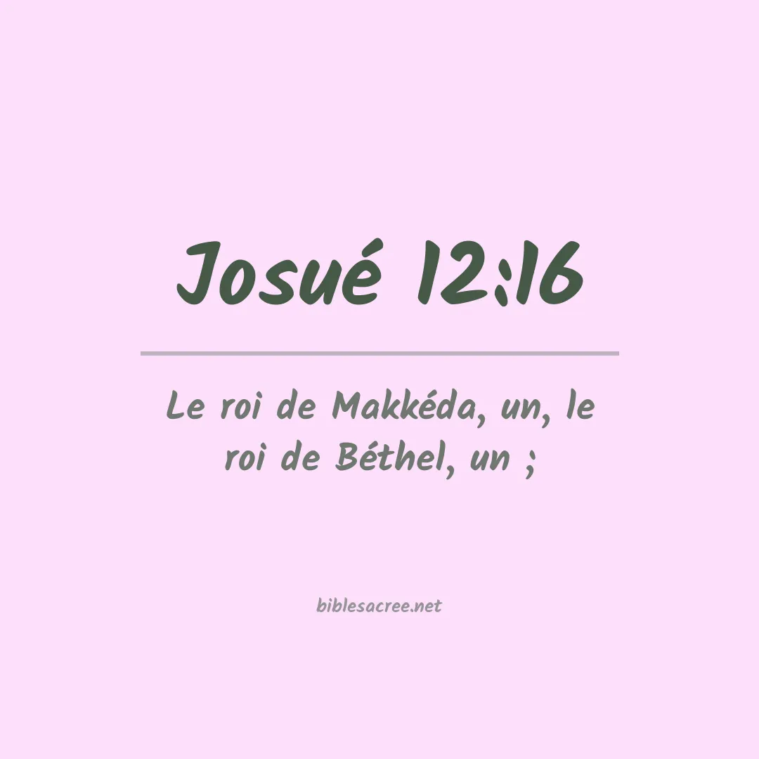 Josué - 12:16