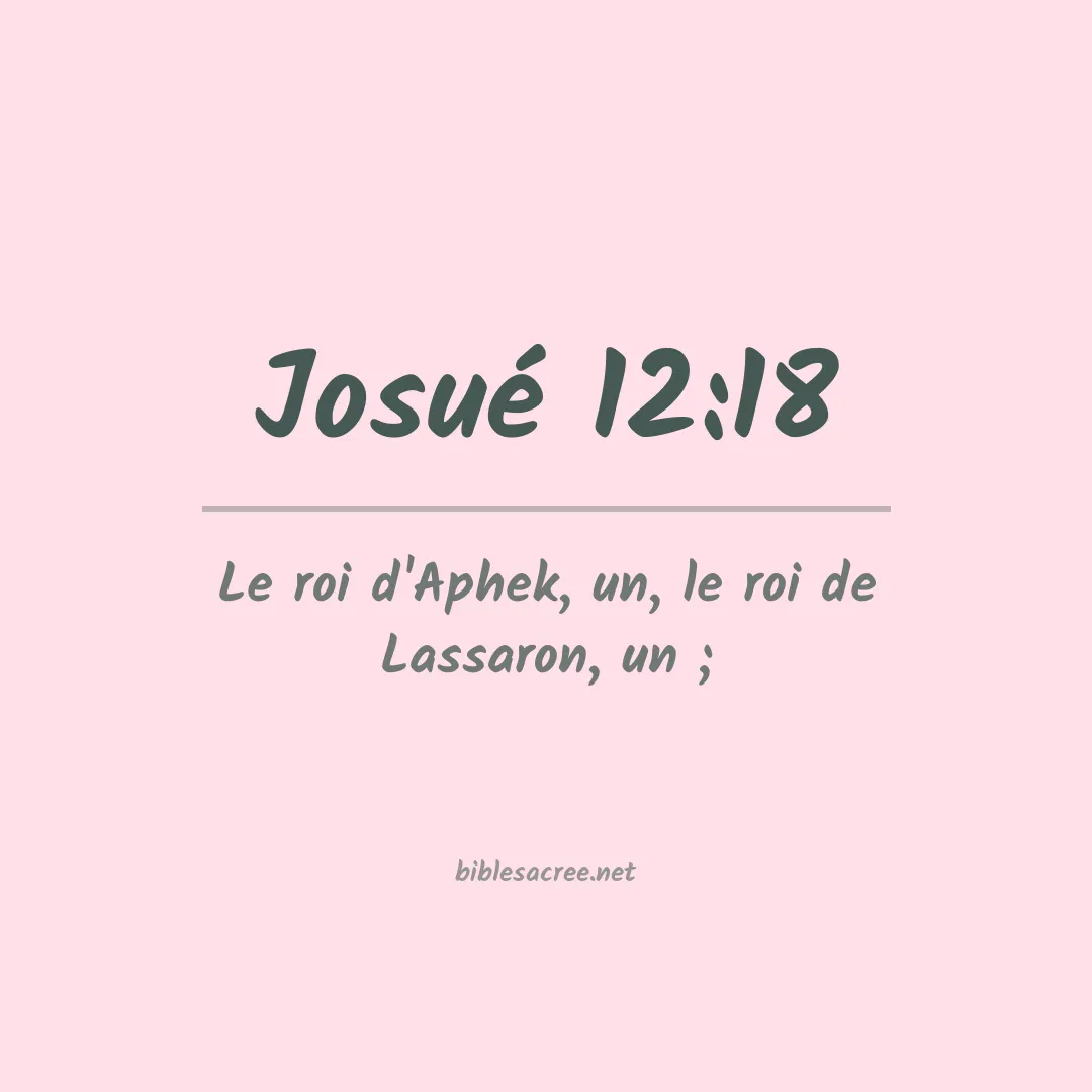 Josué - 12:18