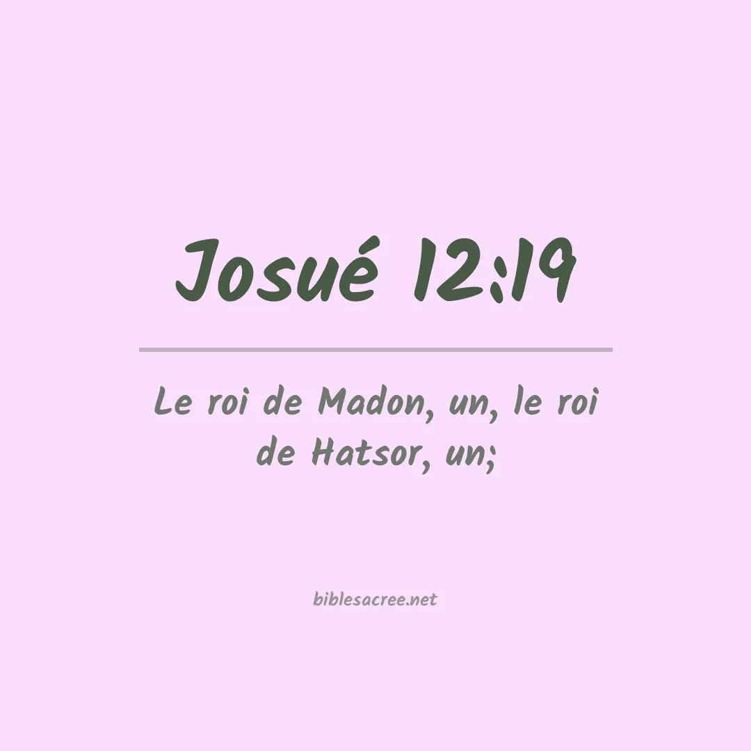 Josué - 12:19