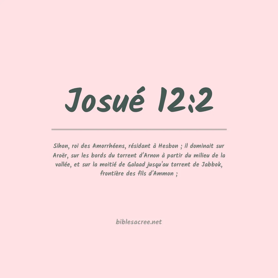Josué - 12:2