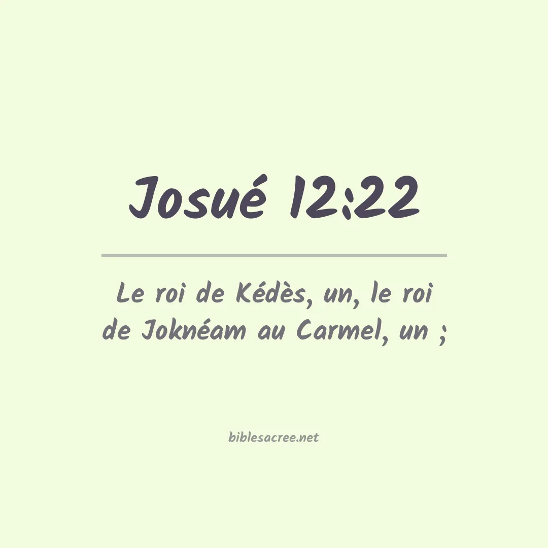 Josué - 12:22