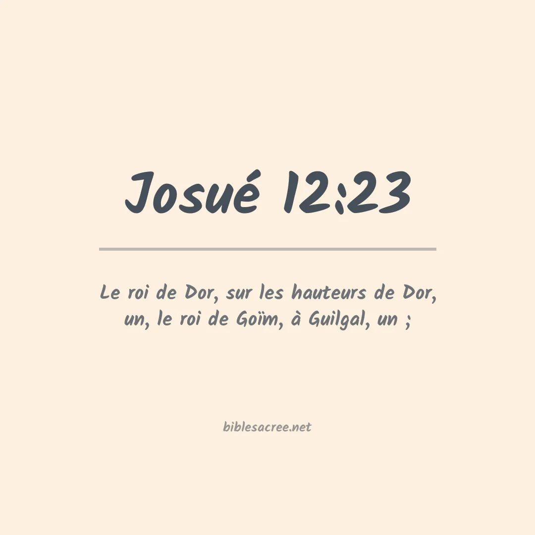Josué - 12:23