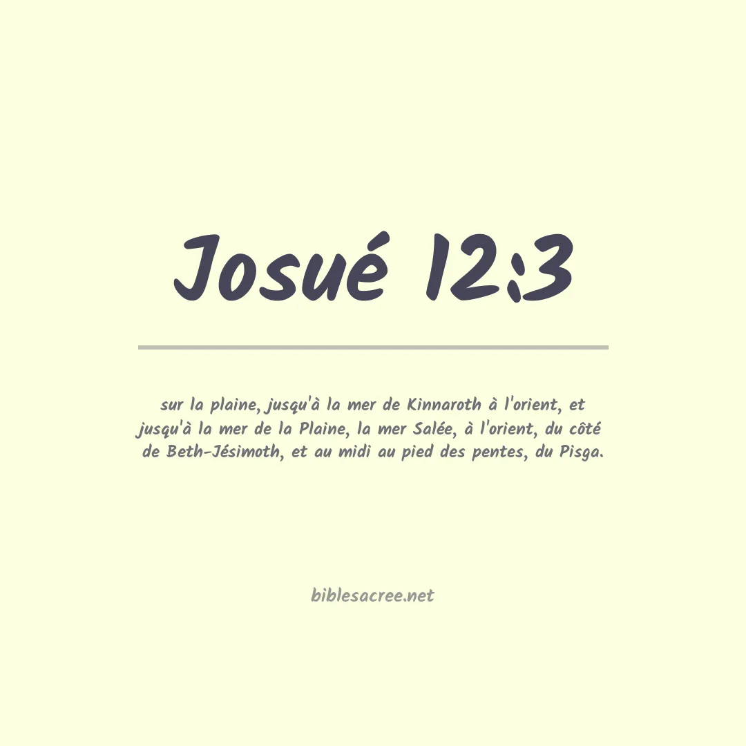 Josué - 12:3