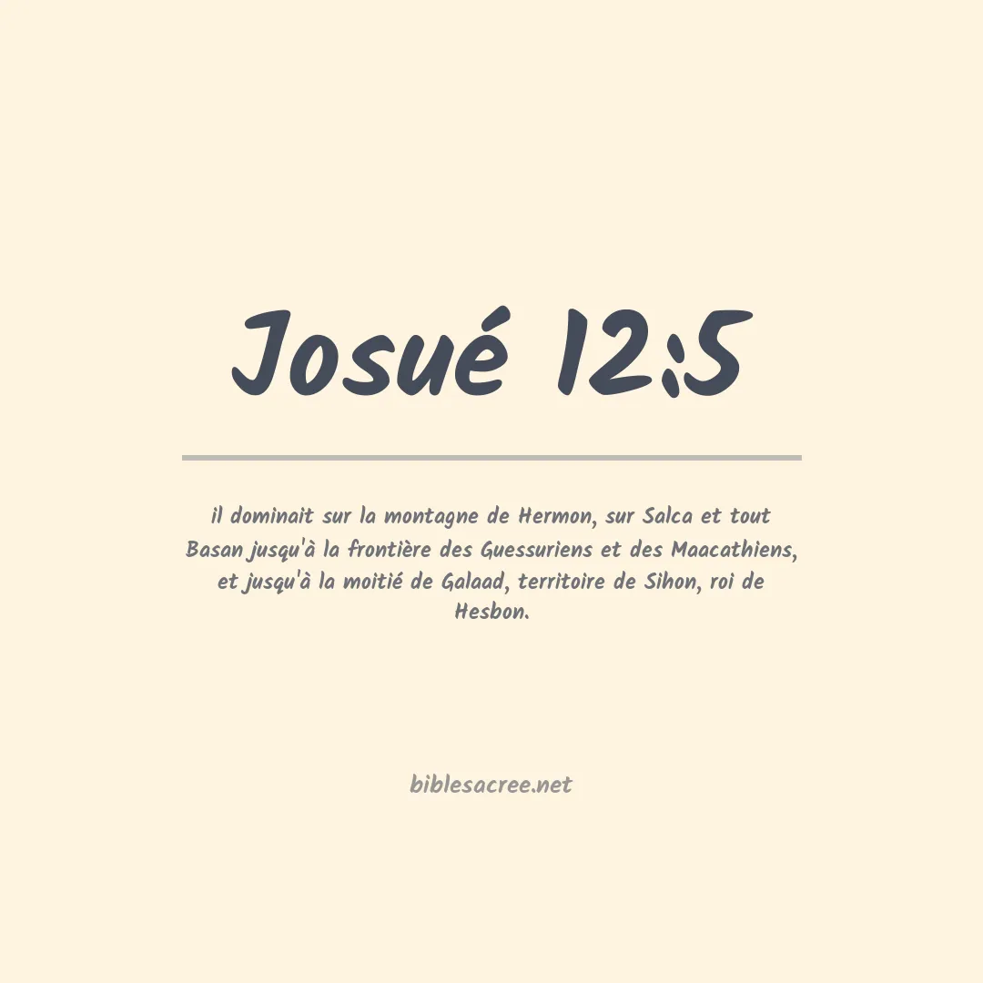 Josué - 12:5