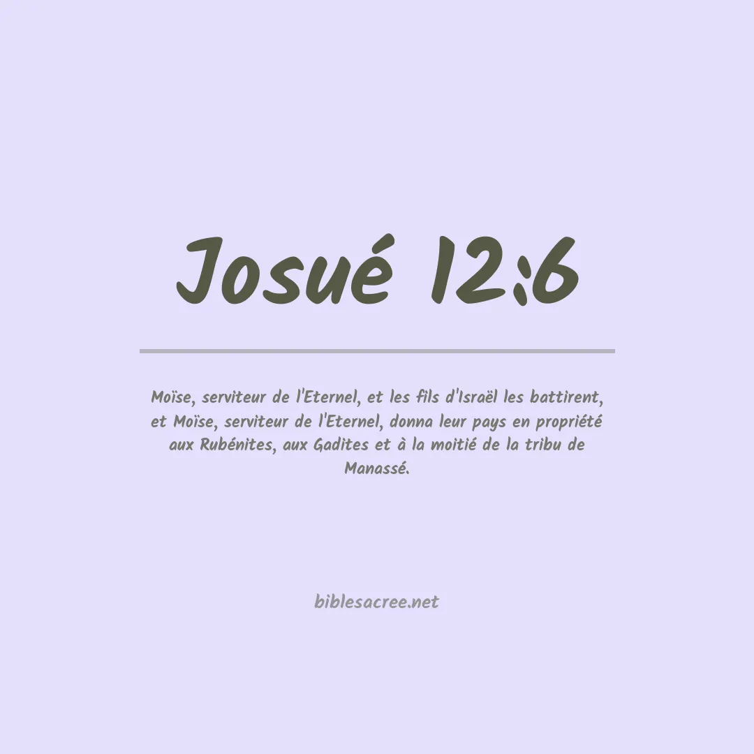 Josué - 12:6