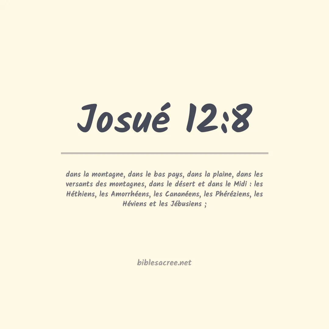 Josué - 12:8