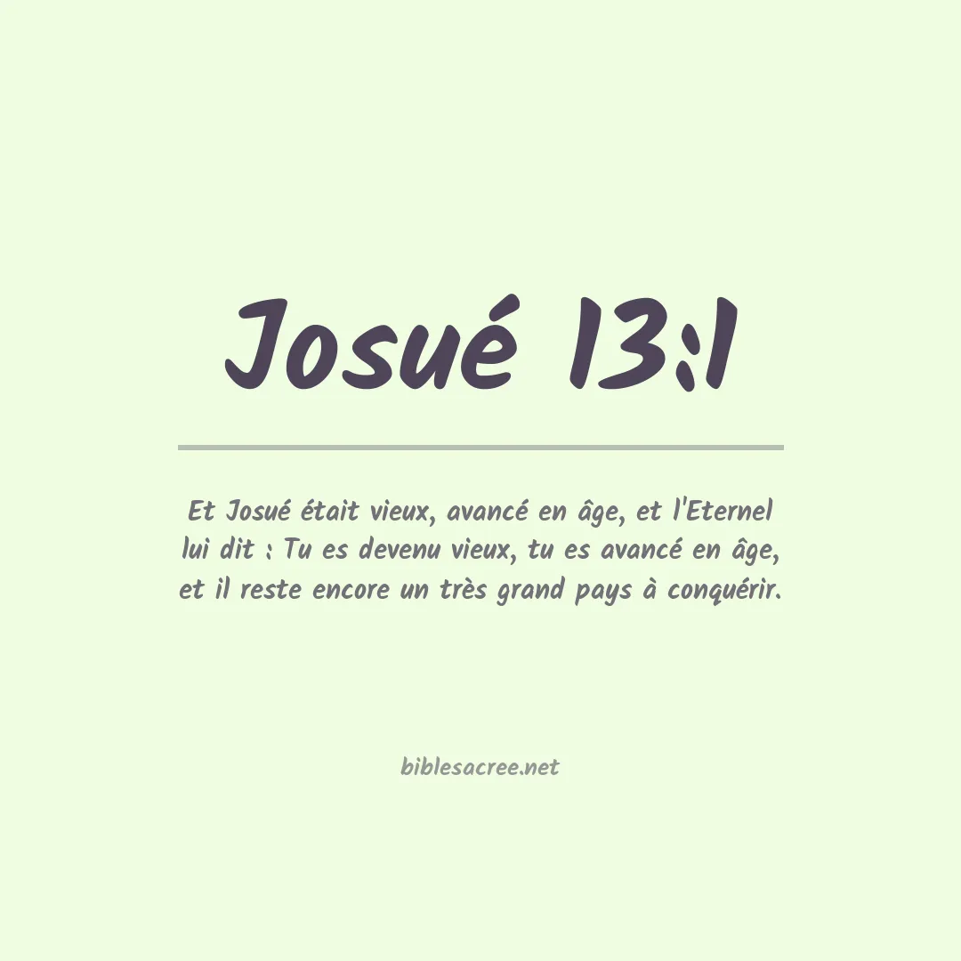 Josué - 13:1