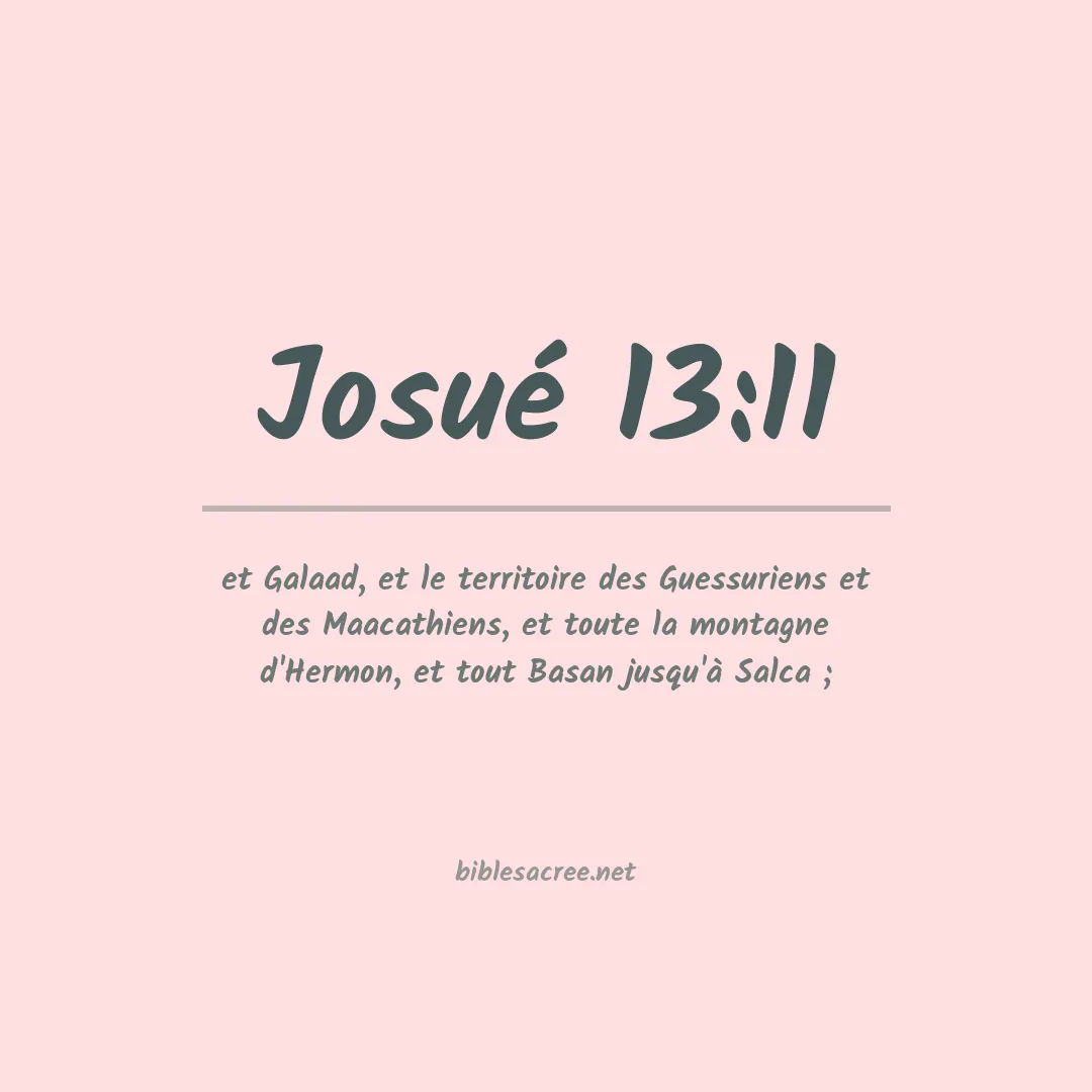 Josué - 13:11