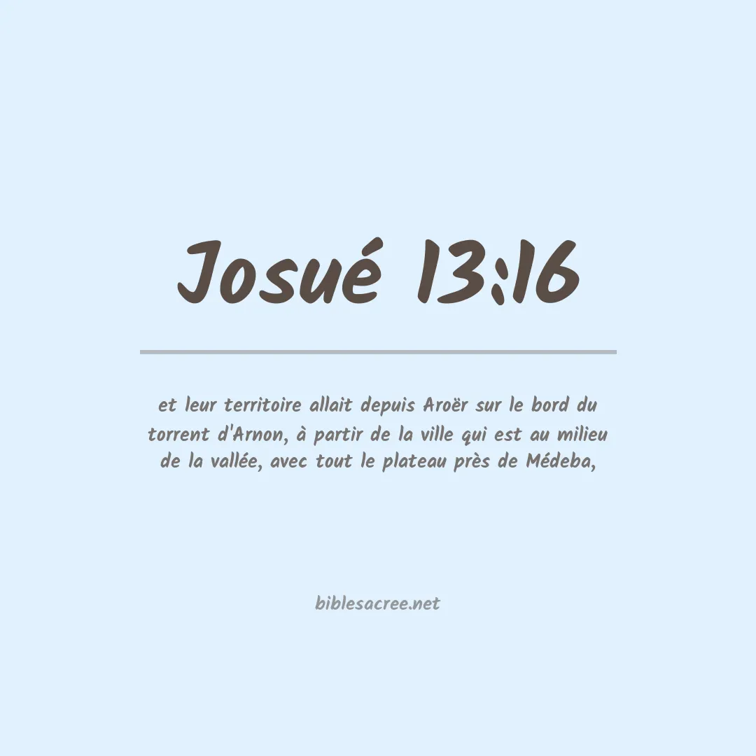 Josué - 13:16