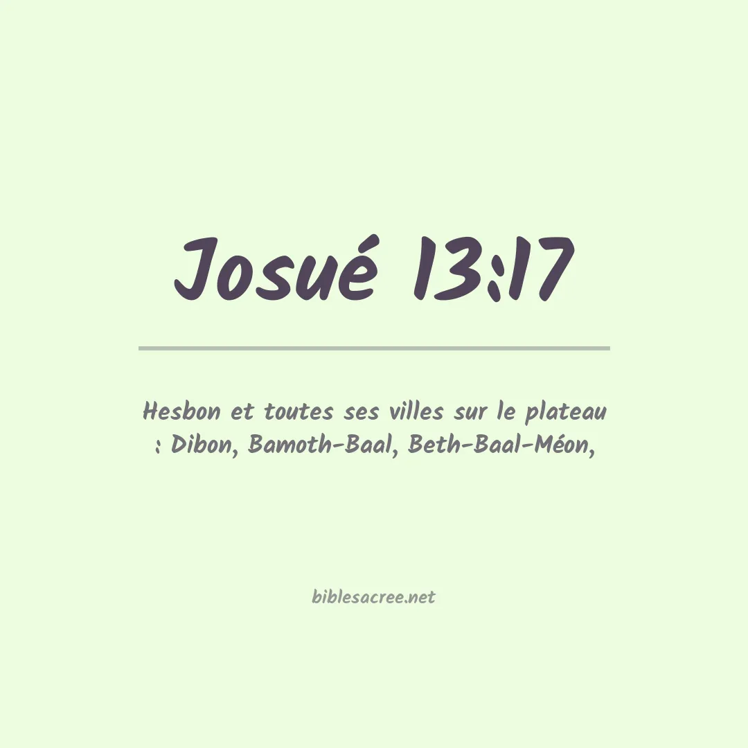 Josué - 13:17
