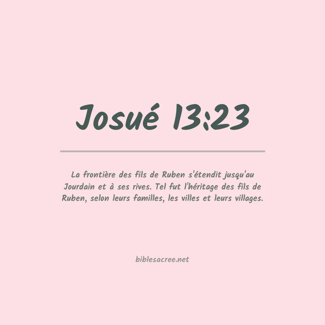 Josué - 13:23
