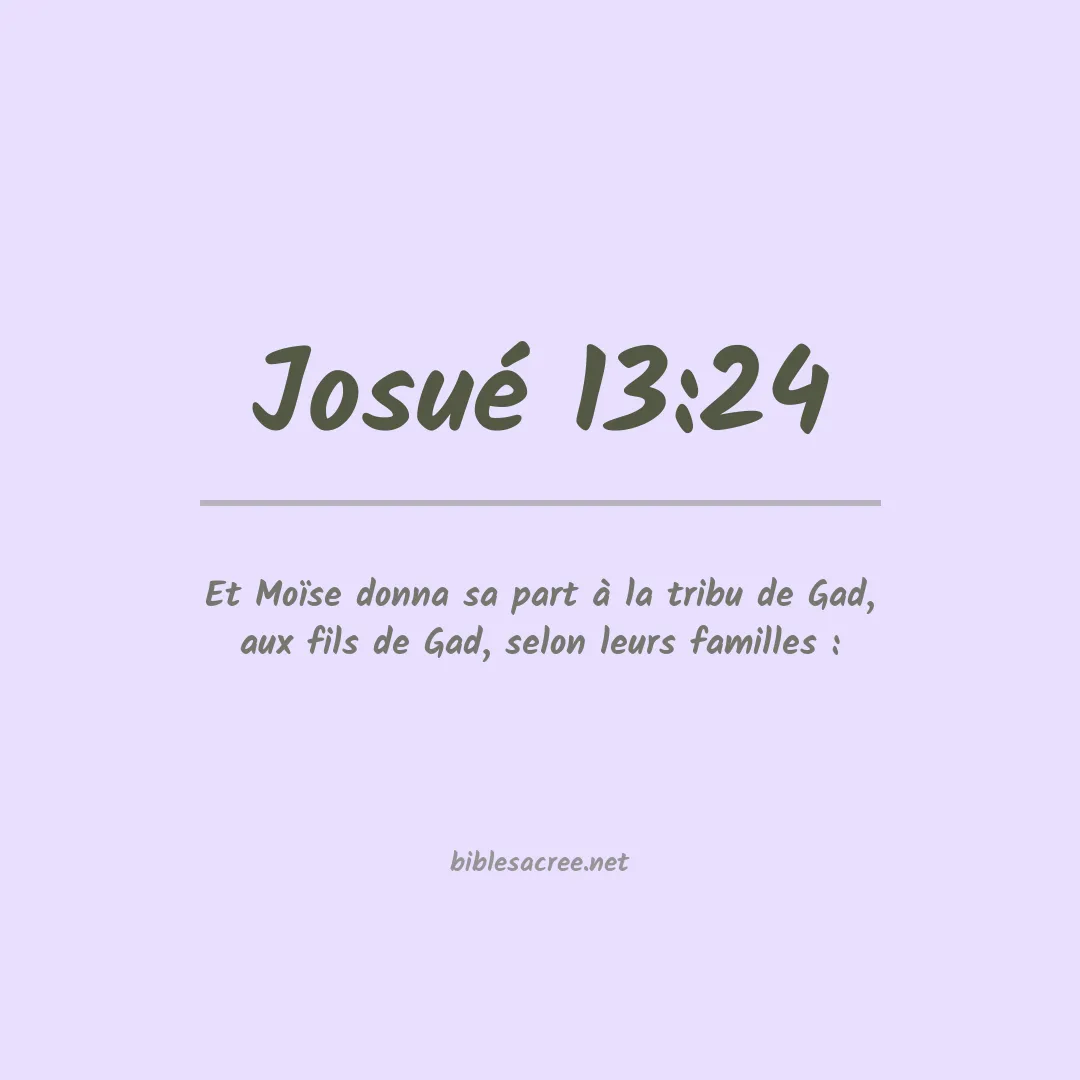 Josué - 13:24