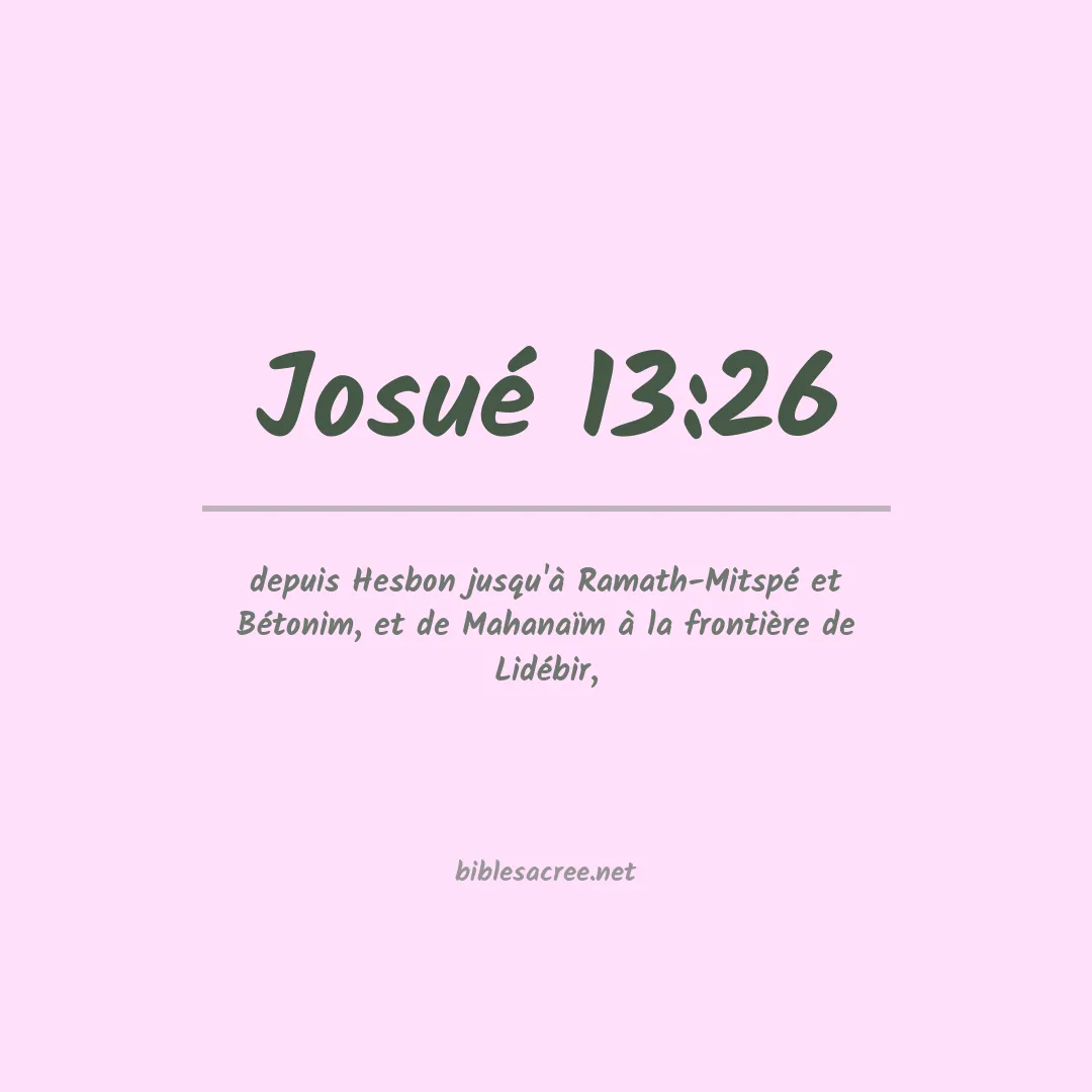 Josué - 13:26