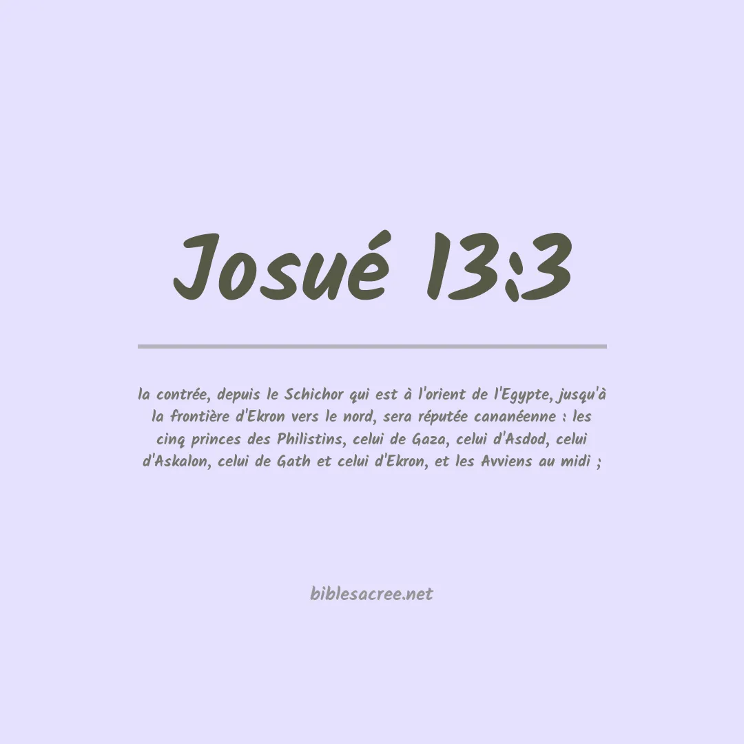 Josué - 13:3
