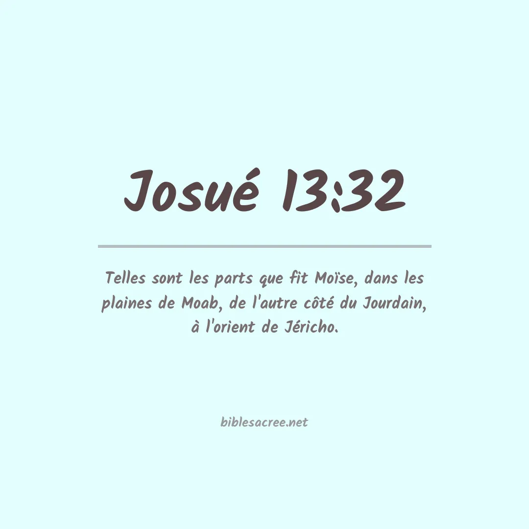 Josué - 13:32