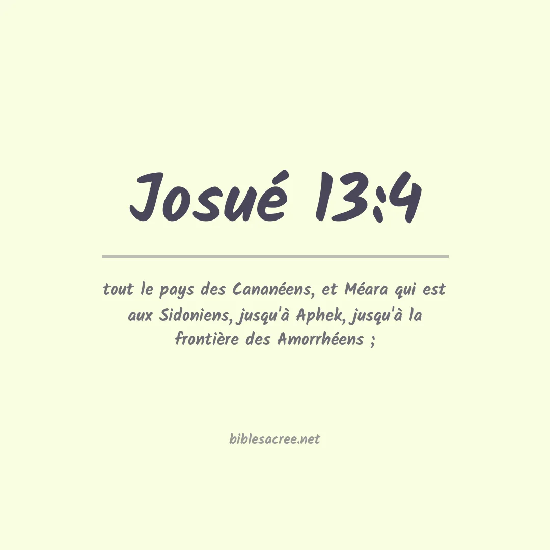 Josué - 13:4
