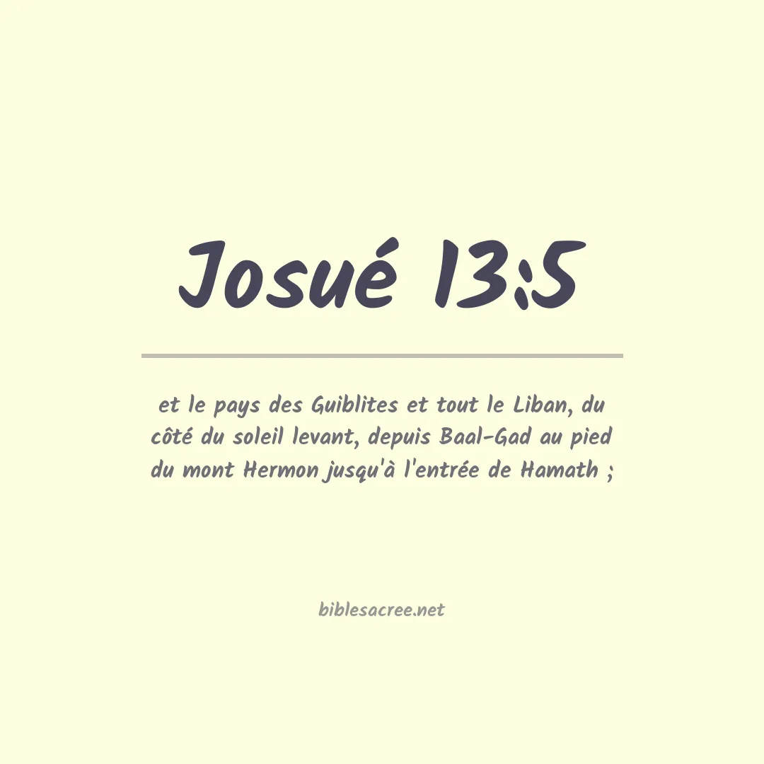 Josué - 13:5
