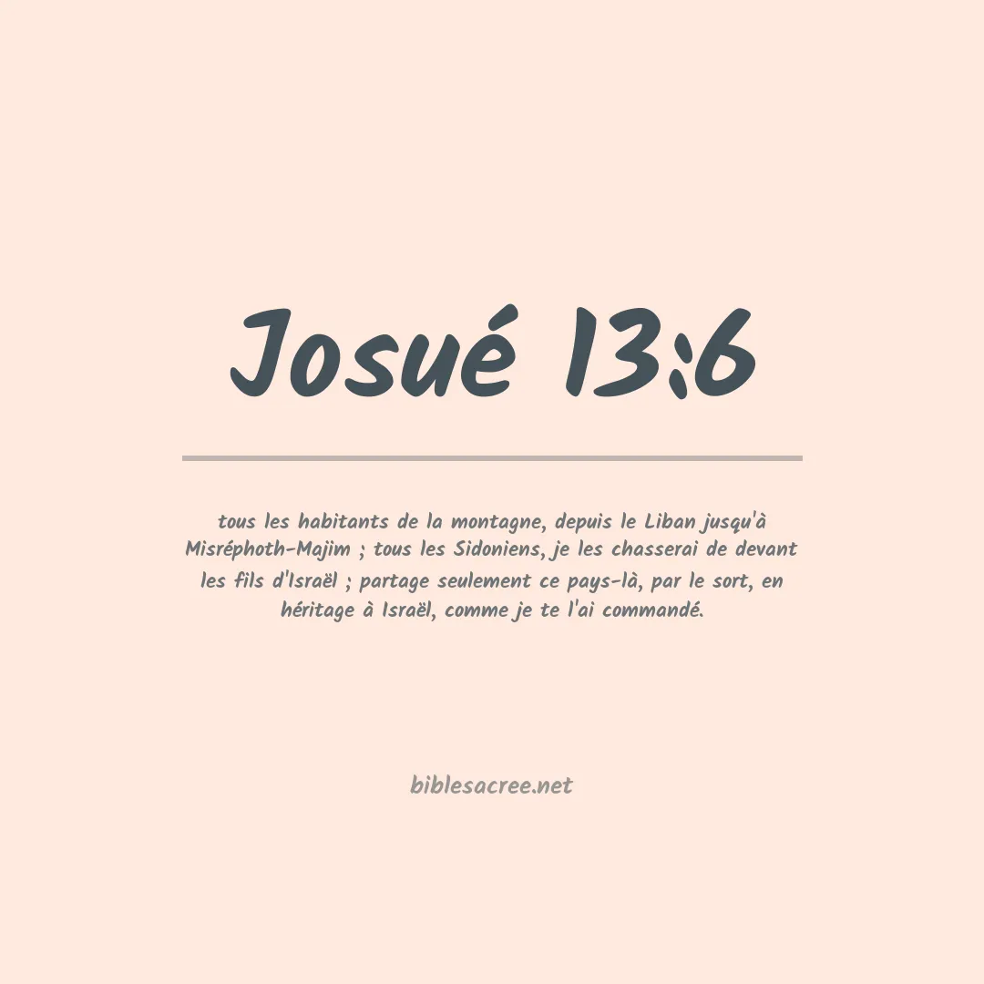 Josué - 13:6