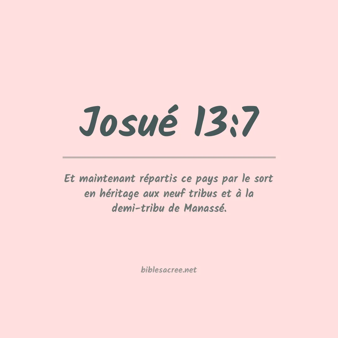 Josué - 13:7