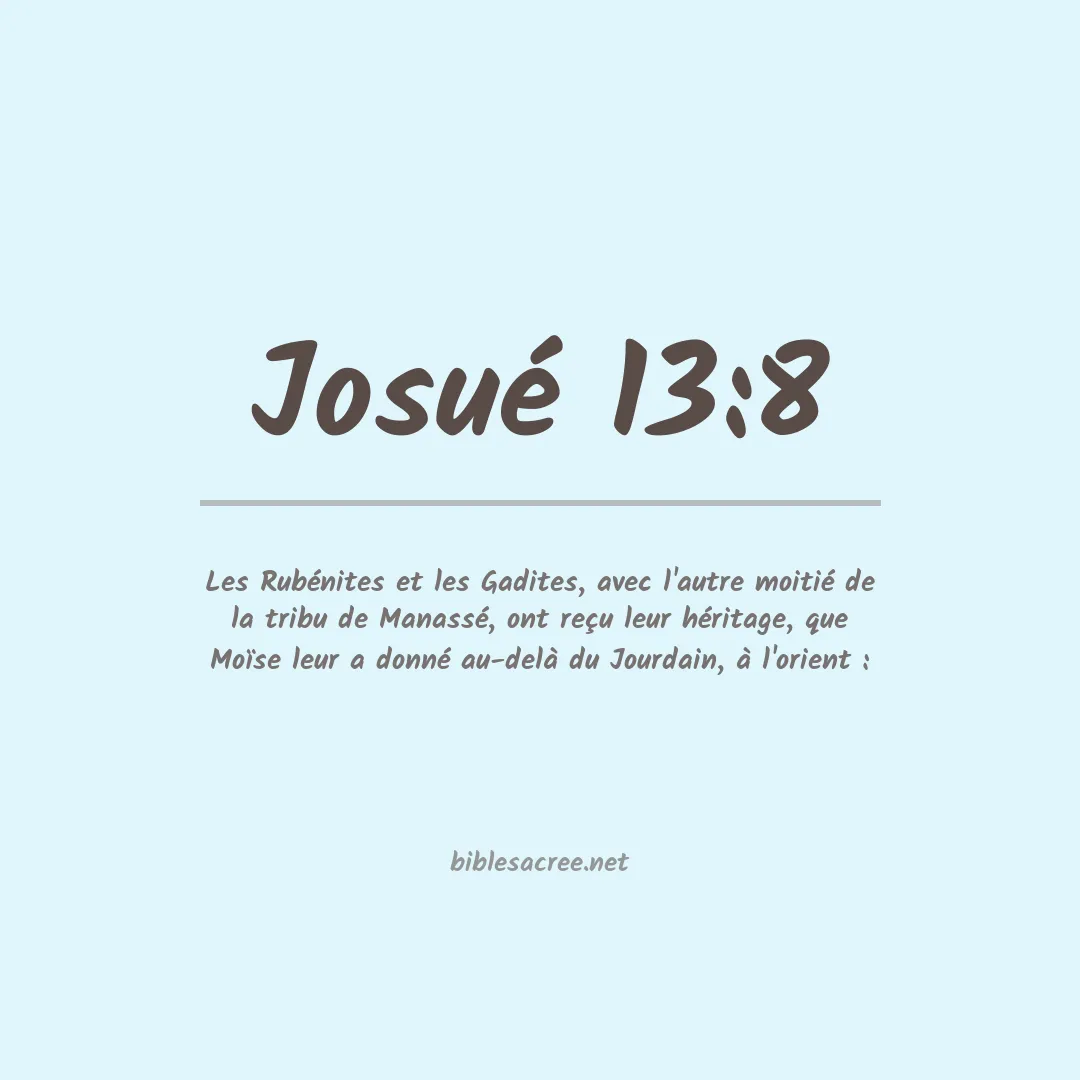 Josué - 13:8