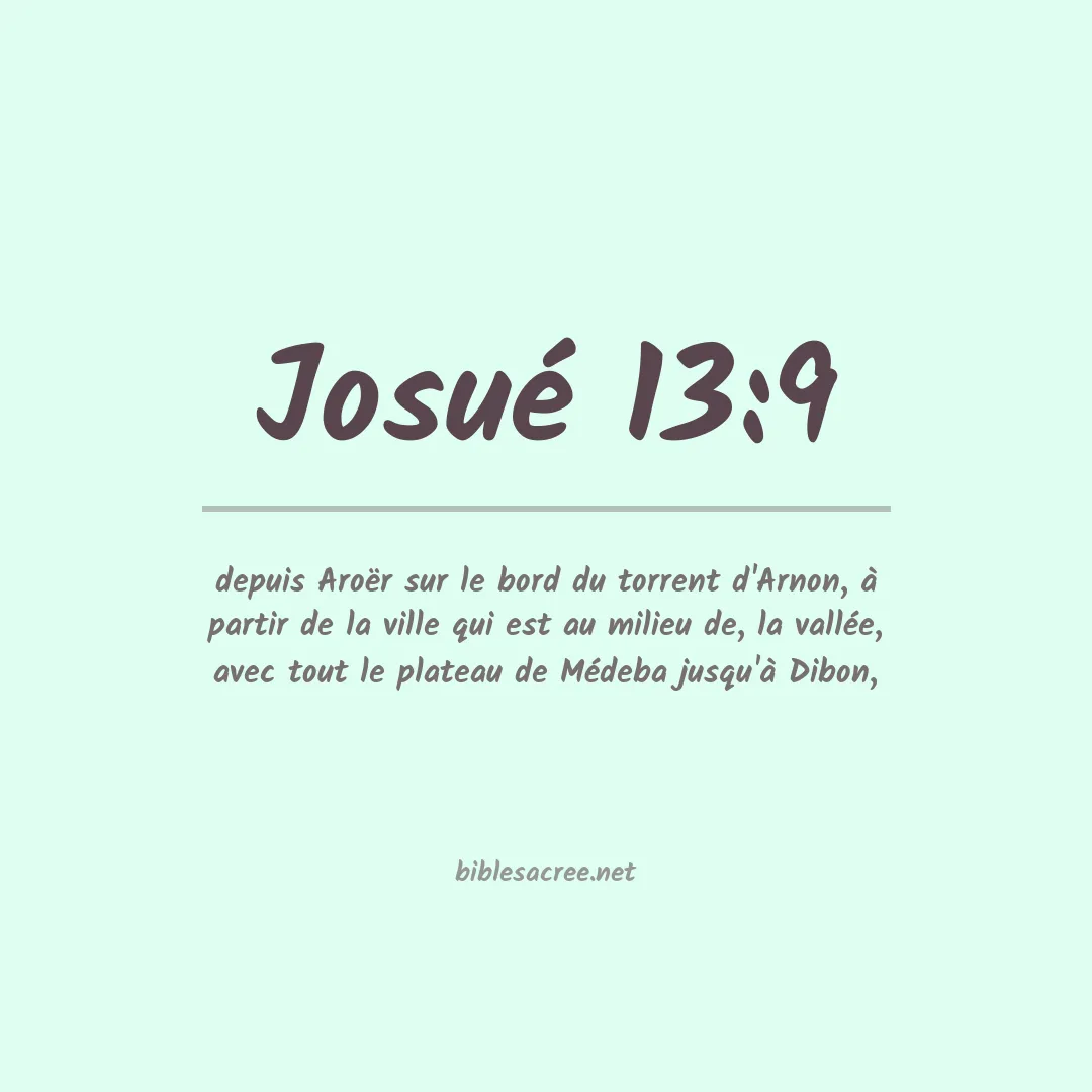 Josué - 13:9