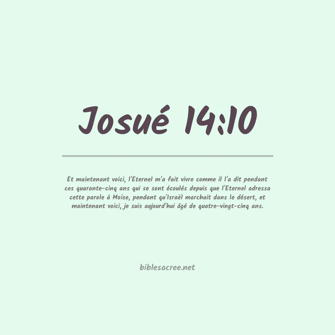 Josué - 14:10