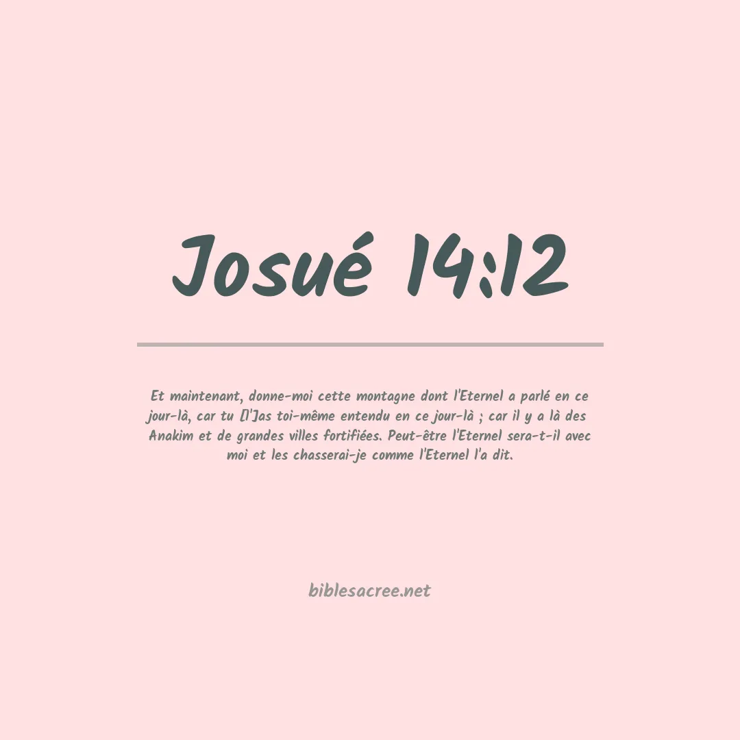 Josué - 14:12