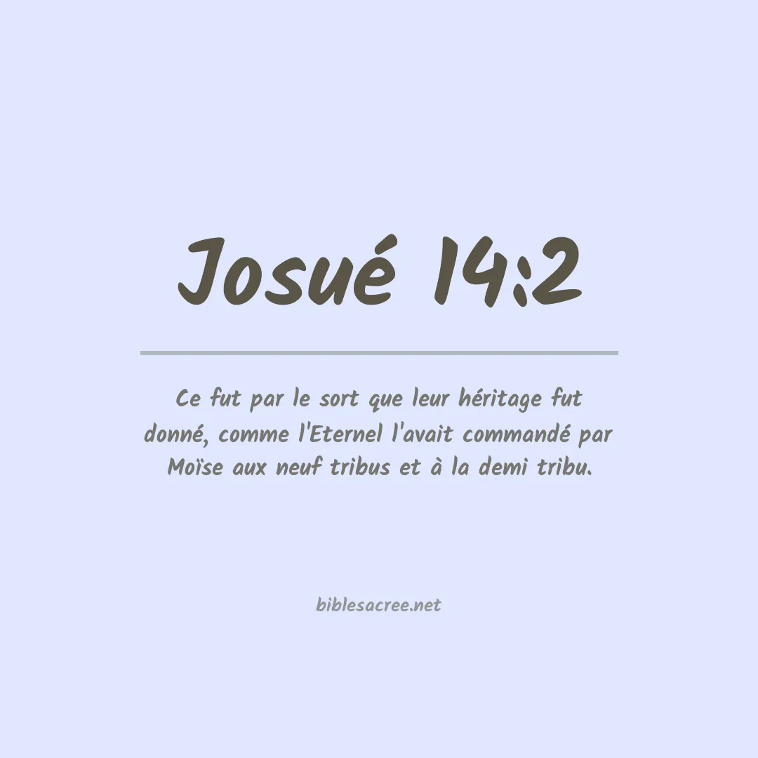Josué - 14:2