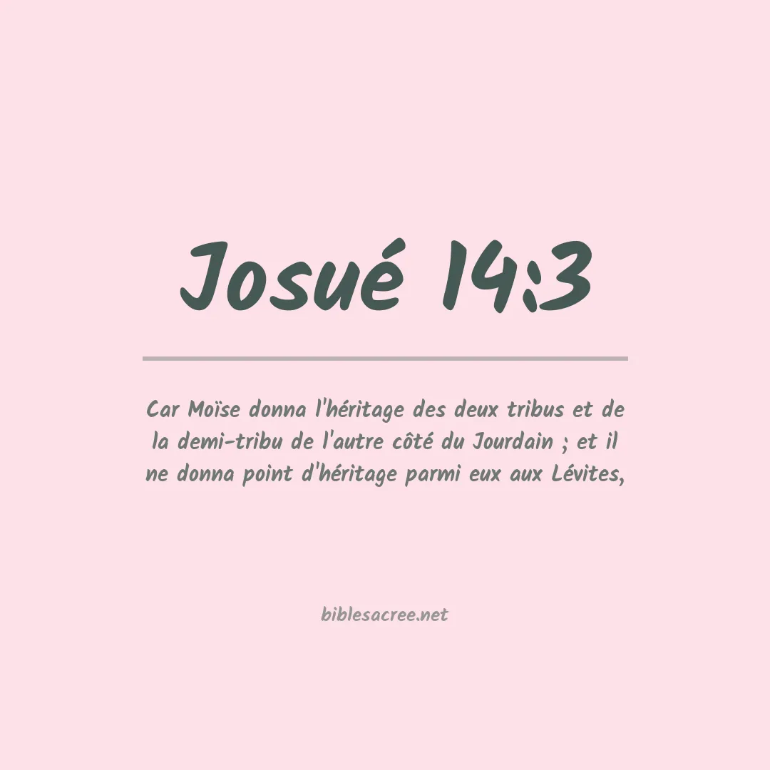 Josué - 14:3