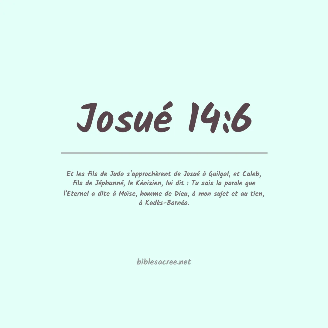 Josué - 14:6