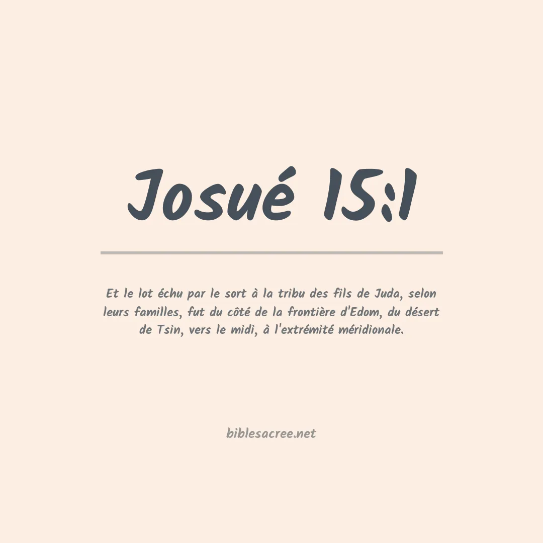 Josué - 15:1