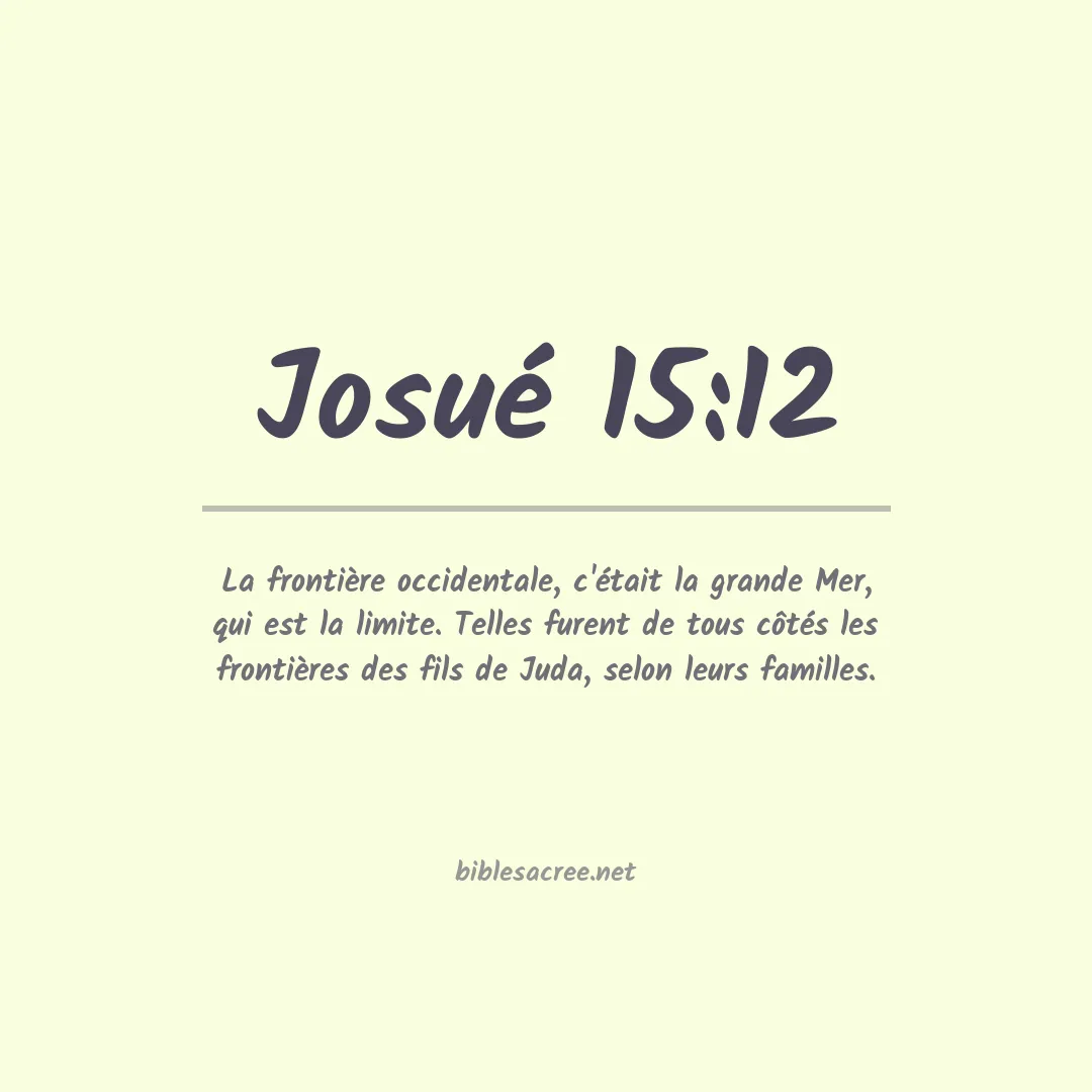 Josué - 15:12
