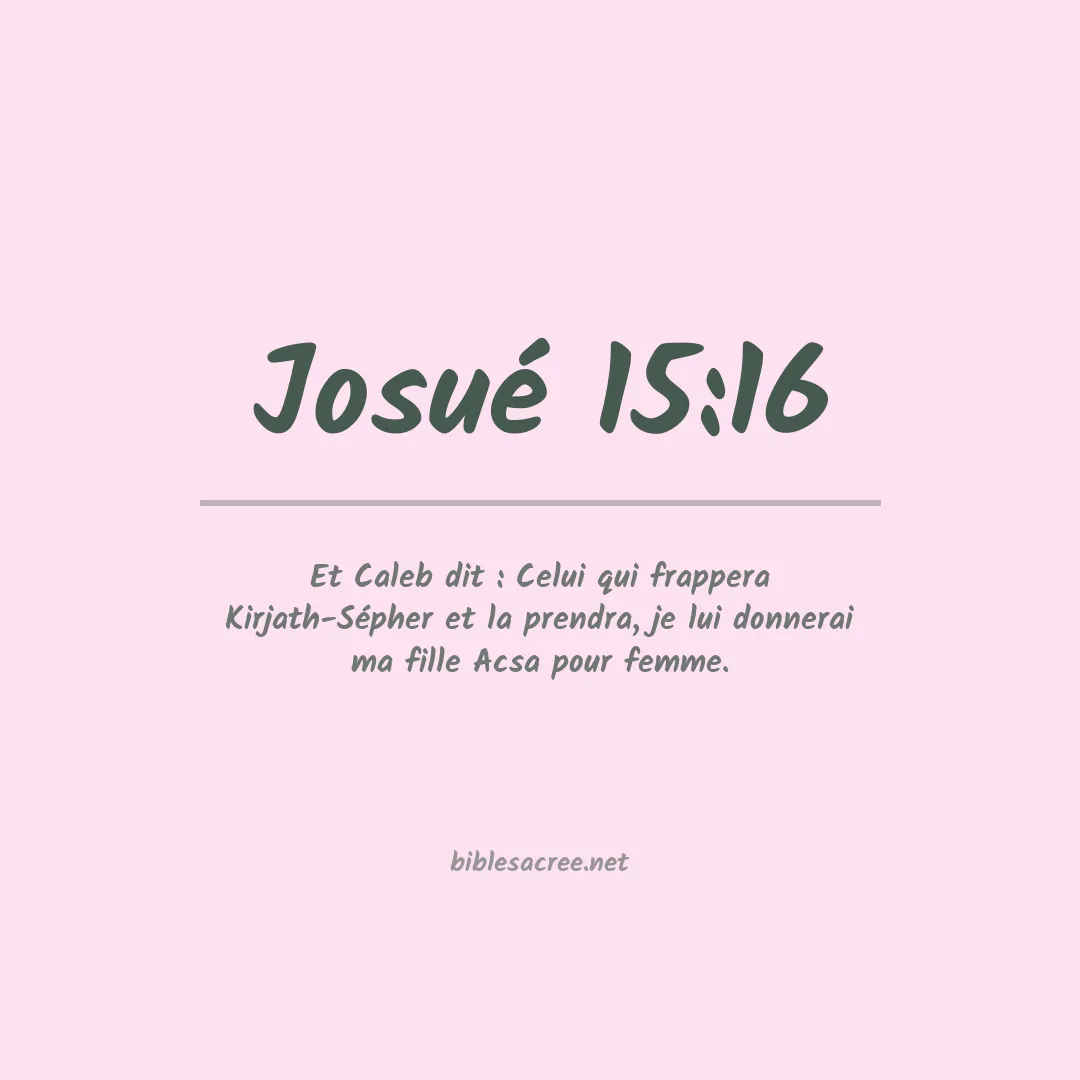 Josué - 15:16