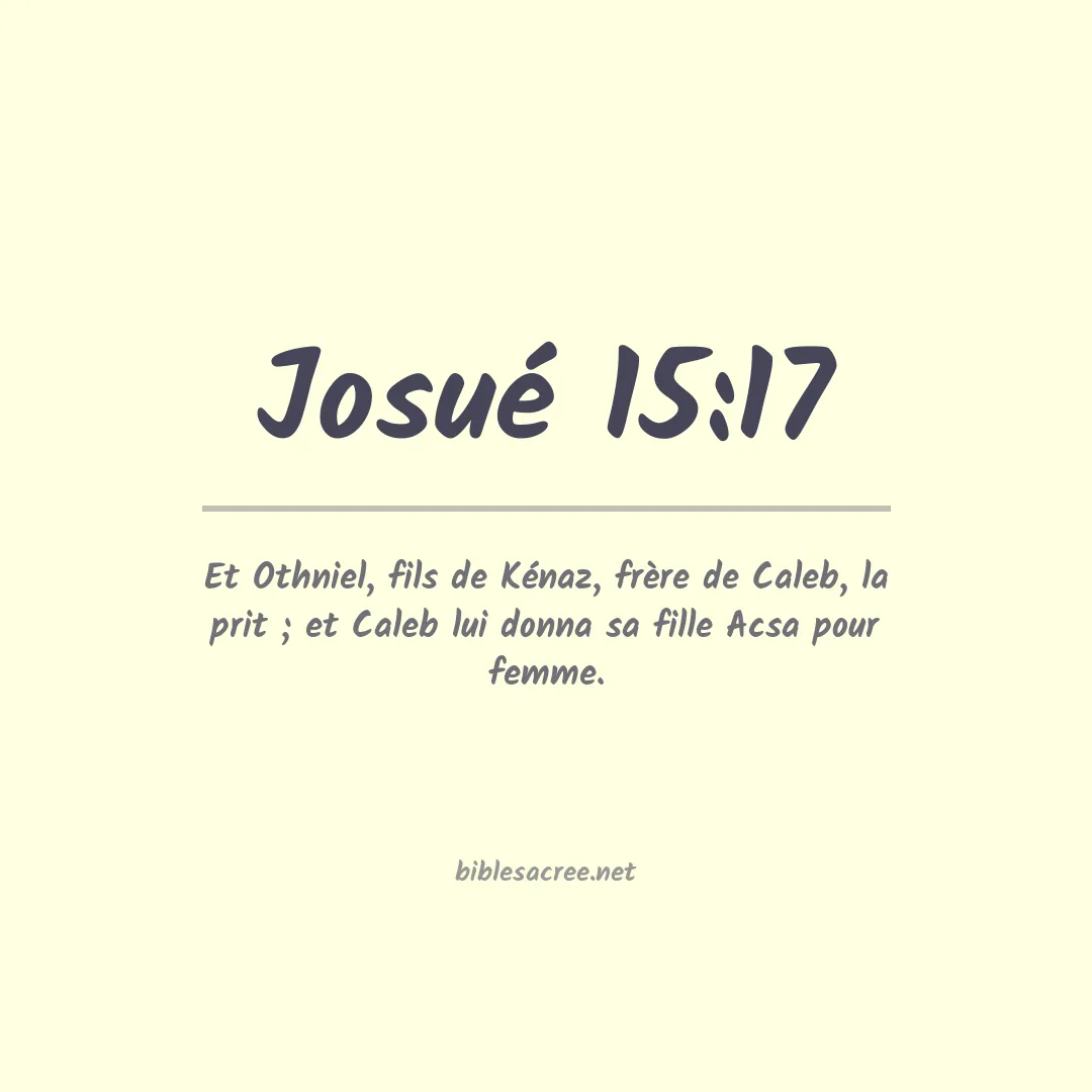 Josué - 15:17