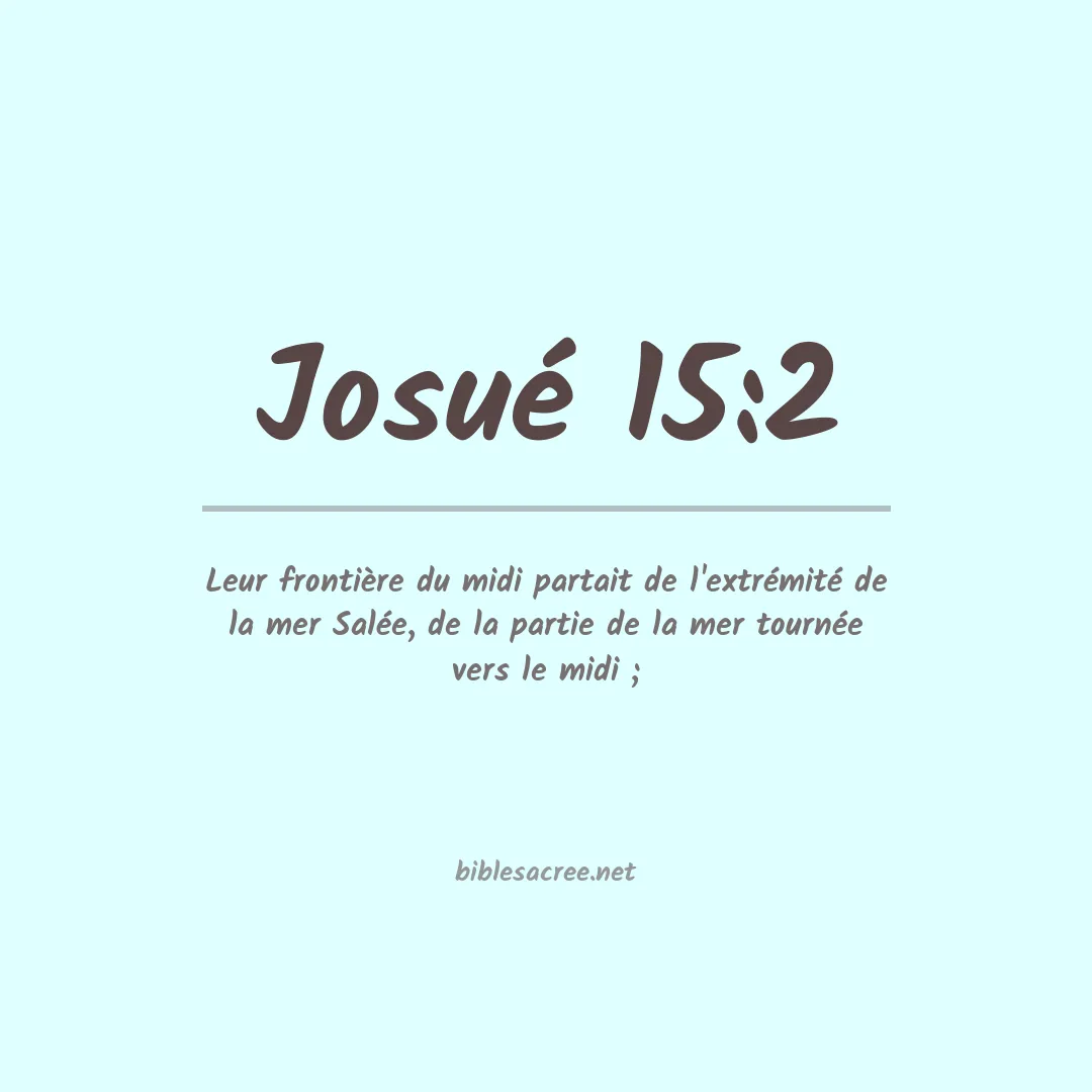 Josué - 15:2