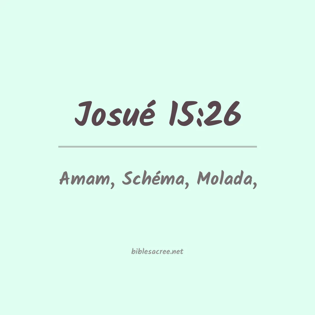 Josué - 15:26
