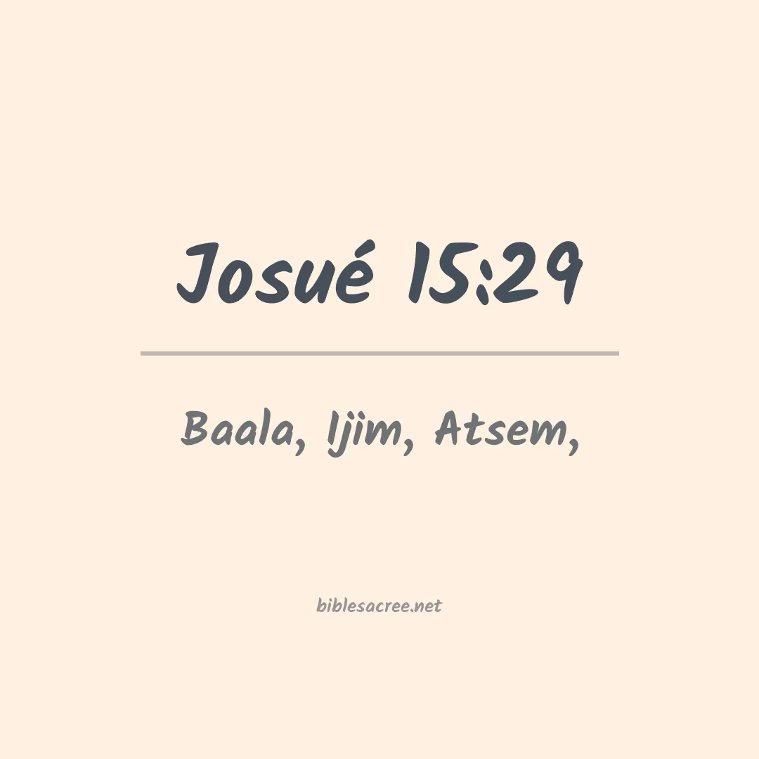 Josué - 15:29