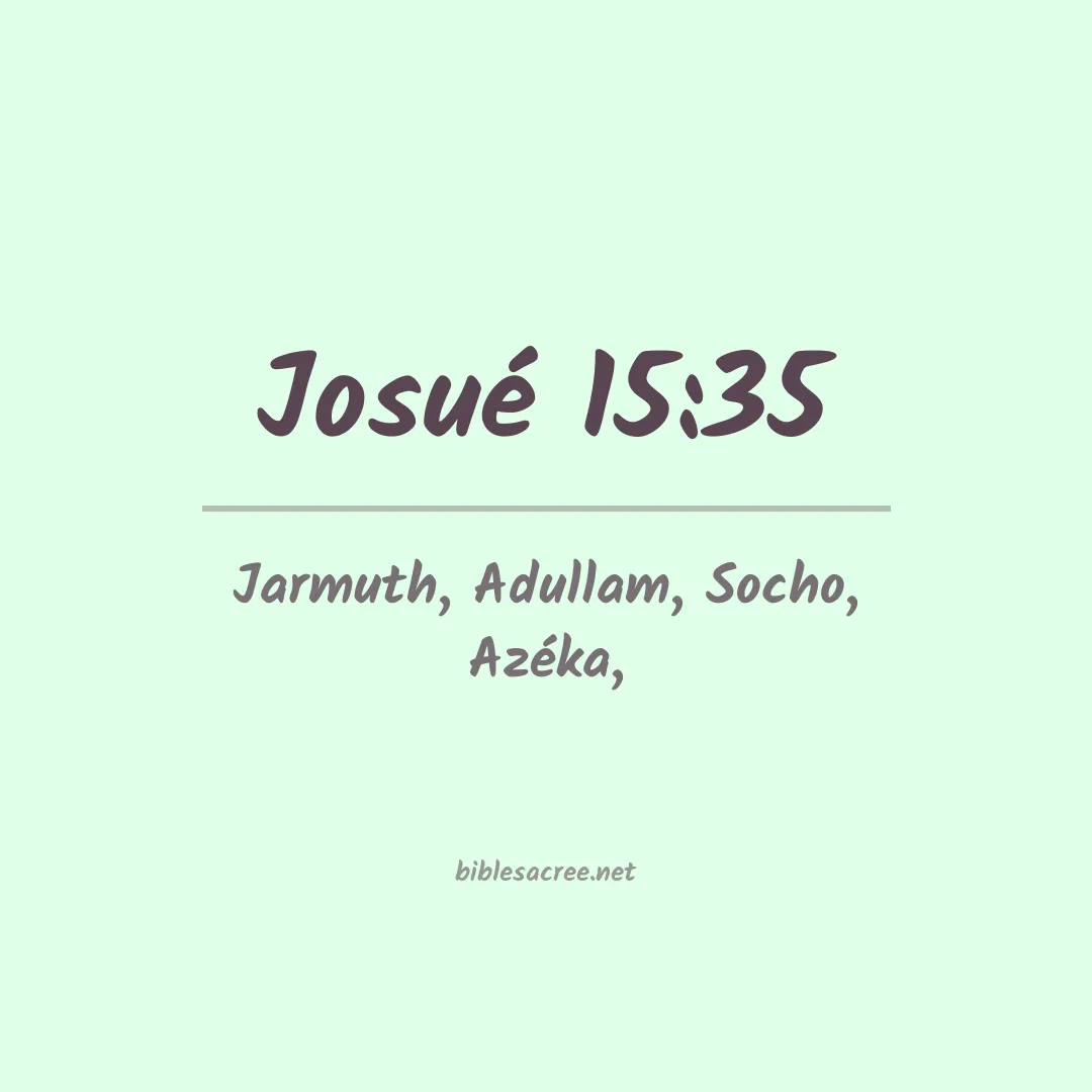 Josué - 15:35